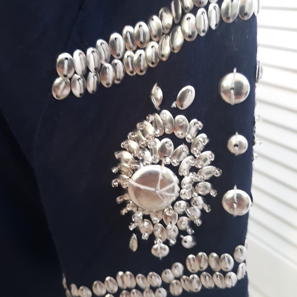 Tory burch metal embellished top sz small *5 - Picture 5 of 6